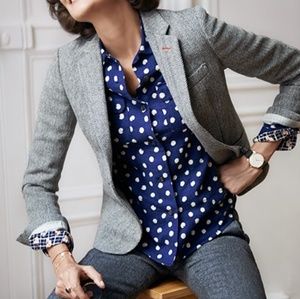 Uniqlo spotted cotton button down XS